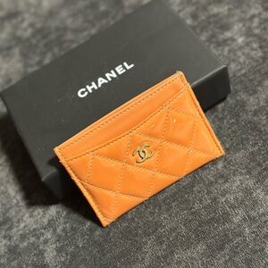 Chanel Orange card holder